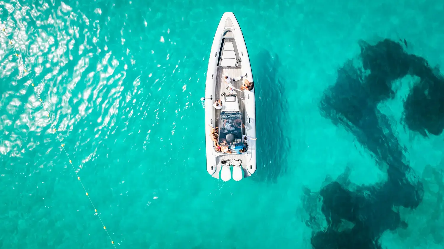 Over the shallows — stop on the Private Ksamil boat tour from Saranda