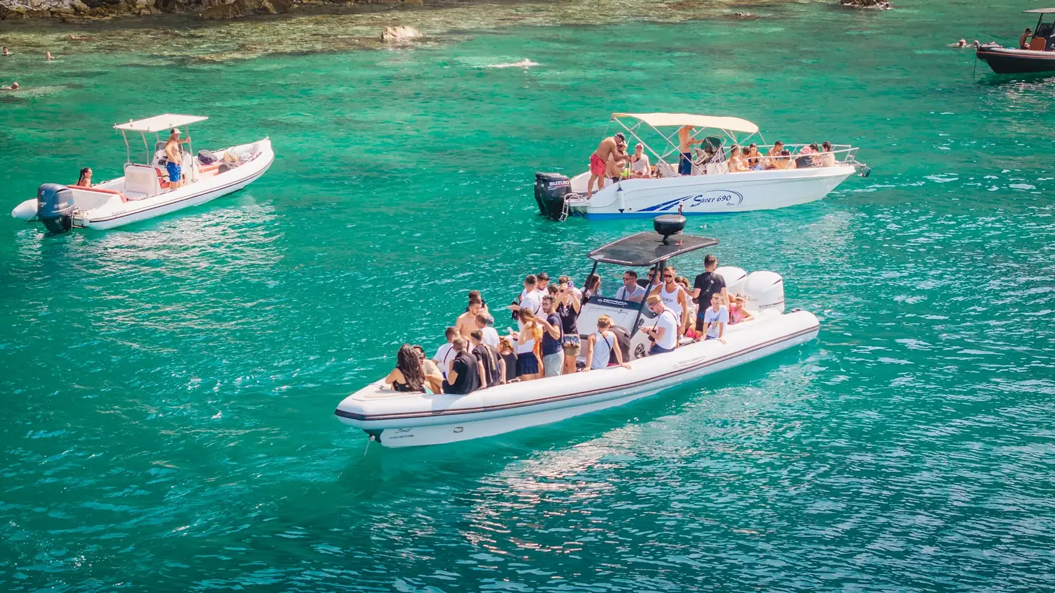 Hidden Coves Group Tour — boat tour from Saranda